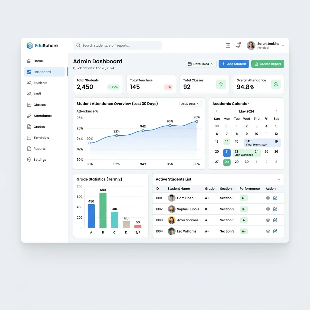 Dashboard Sekolah Digital